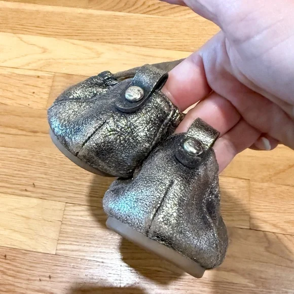 Coach Metallic Bronze Ballet Flats | Classic + Chic - Picture 4 of 9